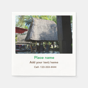 Guardanapo De Papel água oceano praia foto adicionar nome texto local