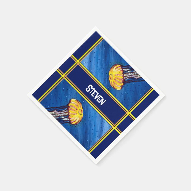 Guardanapo De Papel Água-viva personalizada (Canto)