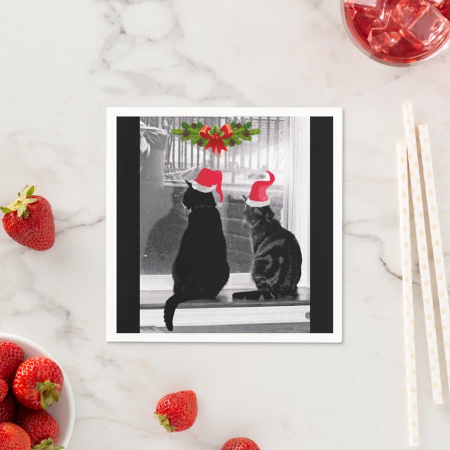 Guardanapo De Papel Aguardando Papais noeis (Insitu)