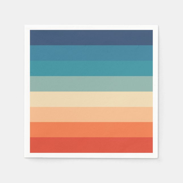 Guardanapo De Papel Aguardente de design de papel stripteado multicolo (Frente)