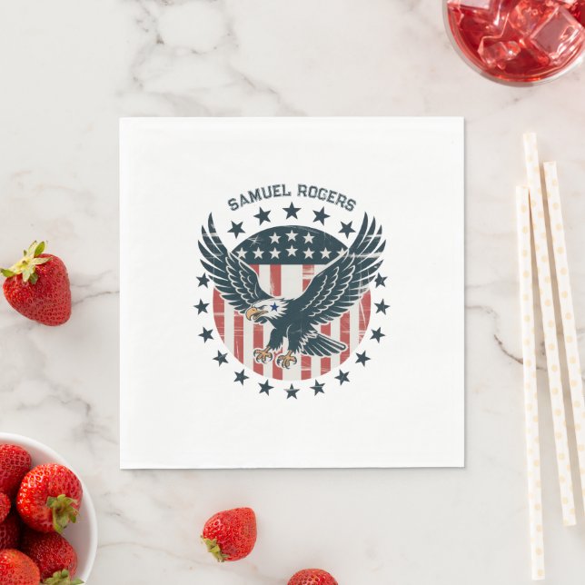 Guardanapo De Papel Águia Americana Retrô (Insitu)