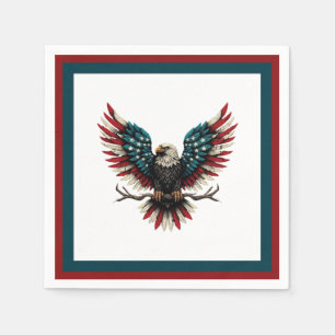 Guardanapo De Papel Águia-careca americana/patriótica russa