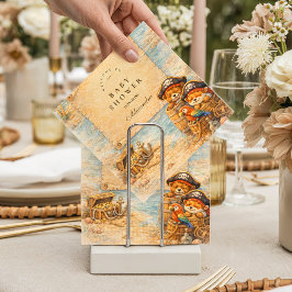 Guardanapo De Papel Ahoy Matey Storybook Pirates Baby Shower