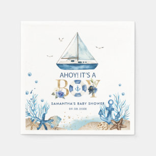 Guardanapo De Papel Ahoy, um Chá de fraldas