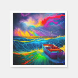 Guardanapo De Papel Ai Boat Scene