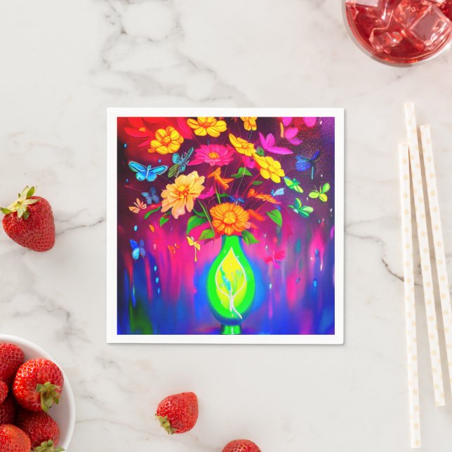 Guardanapo De Papel Ai Flowers (Insitu)