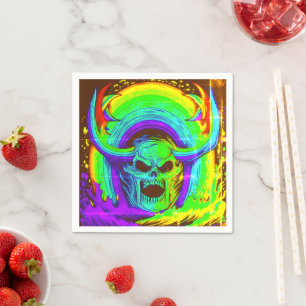 Guardanapo De Papel Ai Skull Art