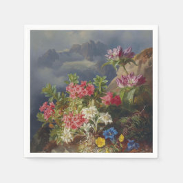 Guardanapo De Papel Ainda com Flores Alpinas - Andreas Lach