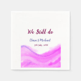 Guardanapo De Papel Ainda fazemos brilho púrpura da cor da água rosa