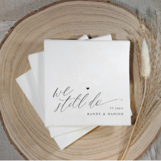 Guardanapo De Papel Ainda Fazemos Elegante Aniversário de Casamento