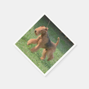 Guardanapo De Papel Airdale doce Terrier