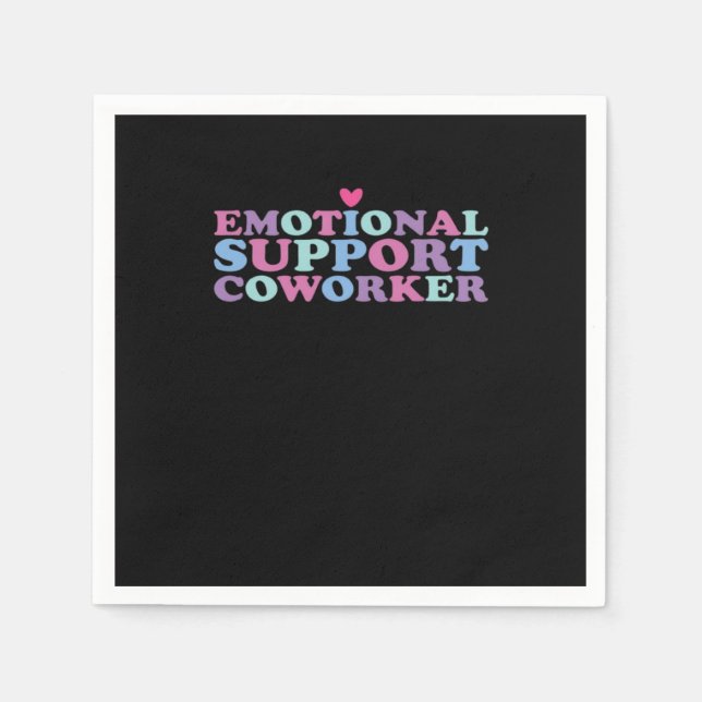 Guardanapo De Papel Ajuda emocional Colega de trabalho Memória e Viral (Frente)