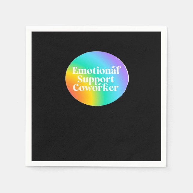 Guardanapo De Papel Ajuda Emocional Coworker Engraçado (Frente)