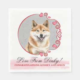 Guardanapo De Papel Akita Inu Wedding Napkins Com Cães Foto