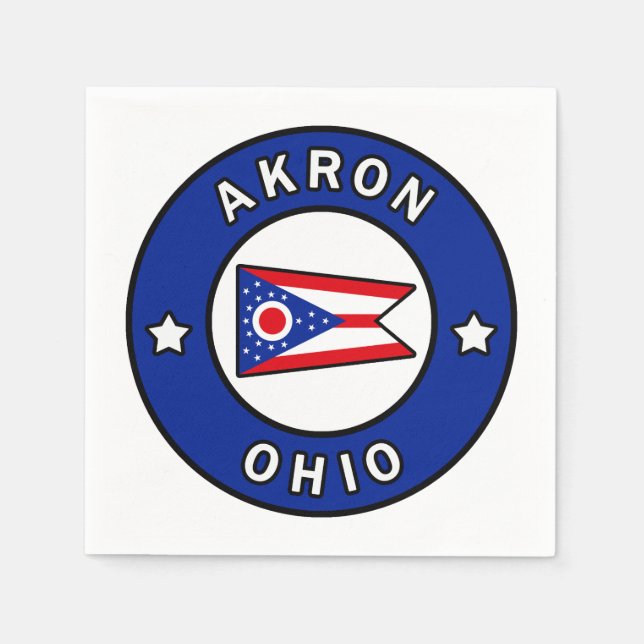 Guardanapo De Papel Akron Ohio (Frente)