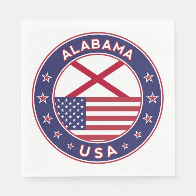 Guardanapo De Papel Alabama (Frente)