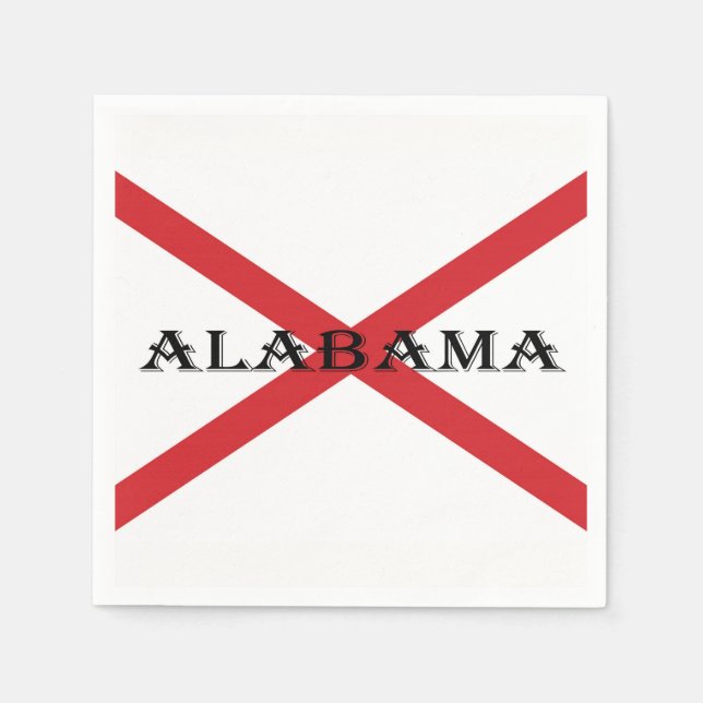 Guardanapo De Papel Alabama e Flag Pnt (Frente)