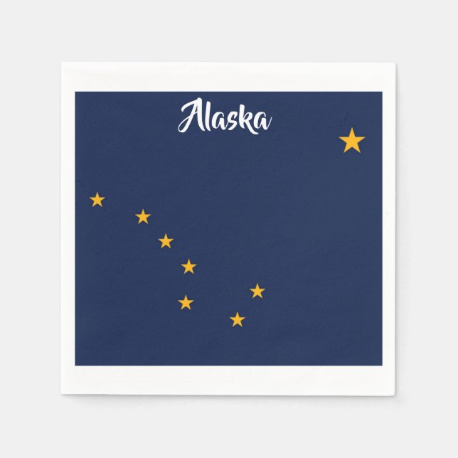 Guardanapo De Papel Alaska Flag Napkins (Frente)
