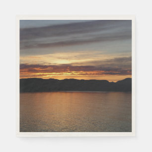 Guardanapo De Papel Alaskan Sunset II Belo Alasca Fotografia