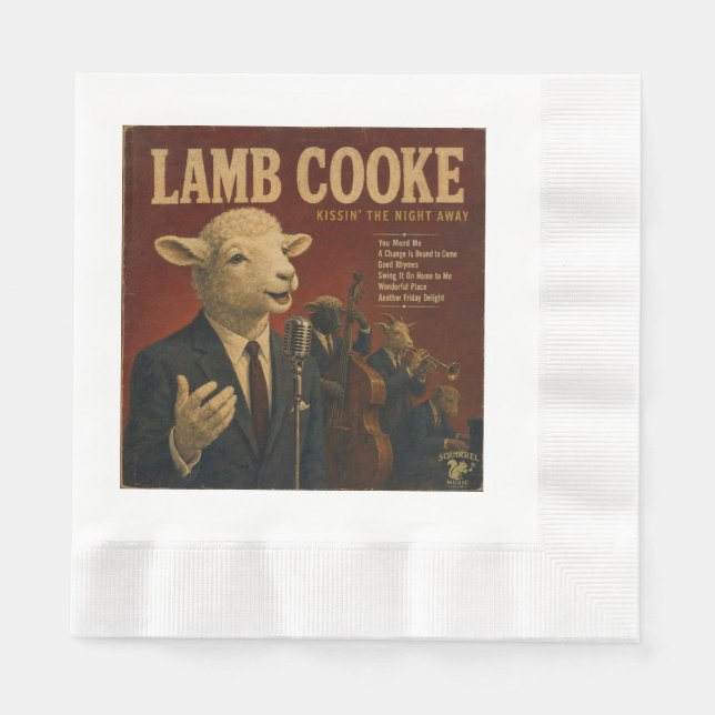 Guardanapo De Papel Álbum Lamb Cooke: uma Paródia (Frente)