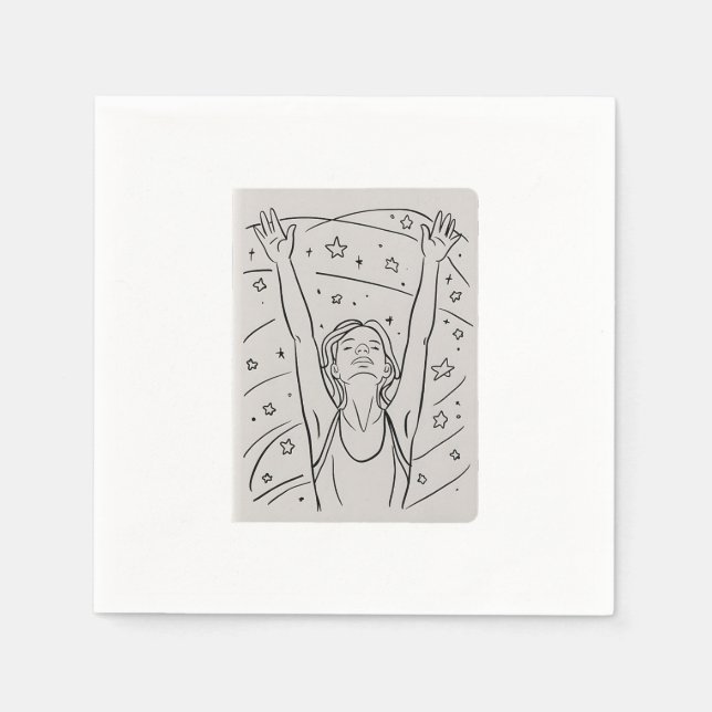 Guardanapo De Papel Alcance para as Estrelas (Frente)