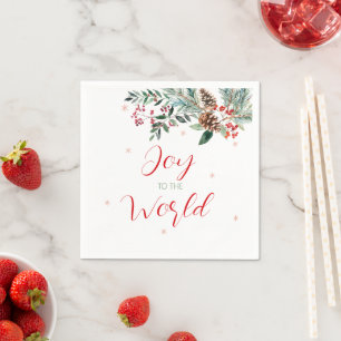 Guardanapo De Papel Alegria ao Natal Elegante do Mundo