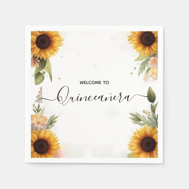 Guardanapo De Papel Alegria Lily Twin Dupla Quinceanera Conjunta (Frente)