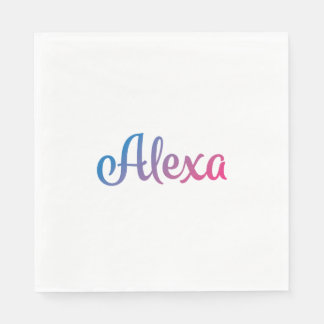 Guardanapo De Papel Alexa Na moda Cursive