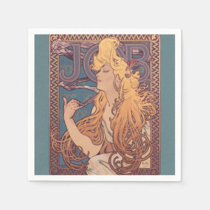 Guardanapo De Papel Alfonse Mucha Job Art Nouveau mulher