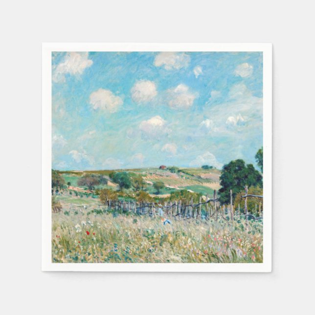 Guardanapo De Papel Alfred Sisley - O Prado (Frente)