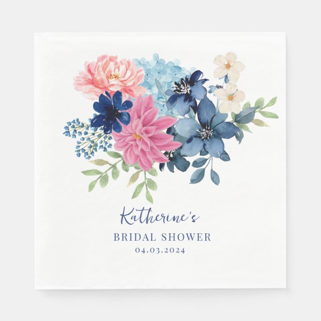 Guardanapo De Papel Algo azul antes da despedida de solteira Bem-vindo (Frente)