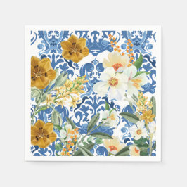 Guardanapo De Papel Algo azul Bem-vindo ao chá de noiva azul marinho 