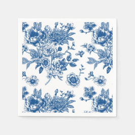 Guardanapo De Papel Algo azul de chá de panela azul da chinoiserie
