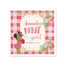 Alguém Berry Sweet Strawberry Girl Chá de fraldas