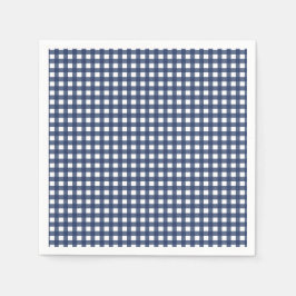 Guardanapo De Papel Algum Coelhinho tem Um Aniversário de Gingham Azul