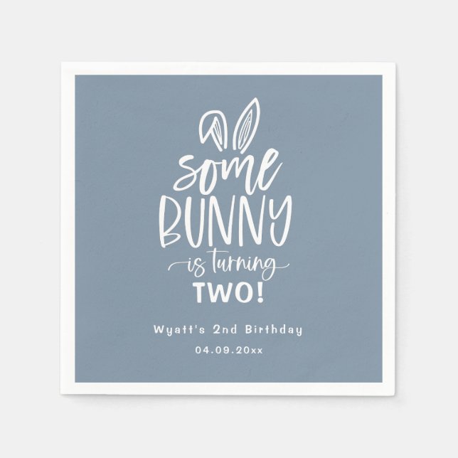 Guardanapo De Papel Algumas Festas de aniversário Coelhinhas Napkins (Frente)