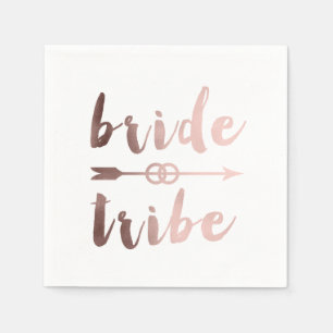 Guardanapo De Papel alianças de casamento cor-de-rosa elegantes da