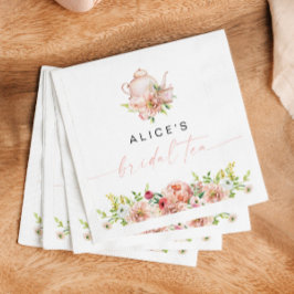 Guardanapo De Papel ALICE Blush Floral Bridal Tea Party BrunChá