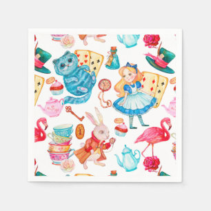 Guardanapo De Papel Alice no País das Maravilhas