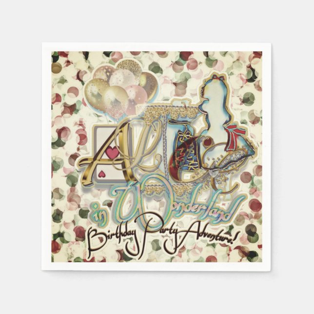 Guardanapo De Papel Alice no País das Maravilhas (Frente)