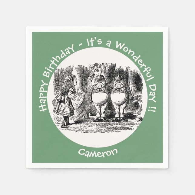 Guardanapo De Papel Alice no País das Maravilhas (Frente)