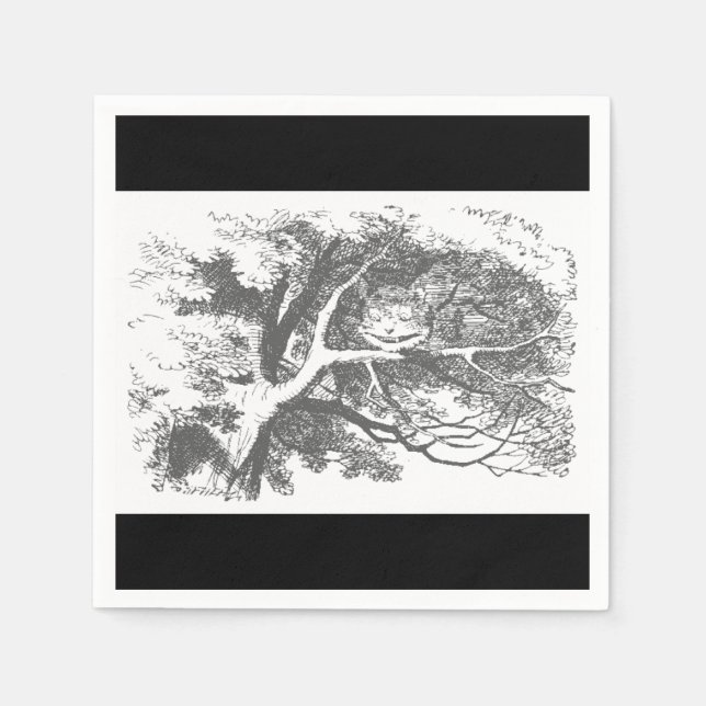 Guardanapo De Papel Alice no País das Maravilhas Cheshire Cat Paper Na (Frente)