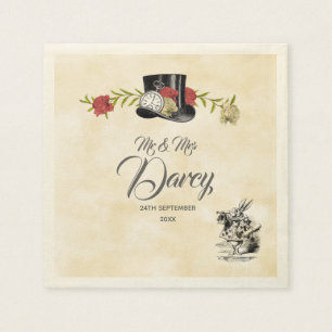 Guardanapo De Papel Alice no País das Maravilhas Descartável Napkin