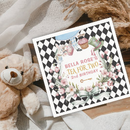 Guardanapo De Papel Alice no segundo aniversário da Flor Maravilha