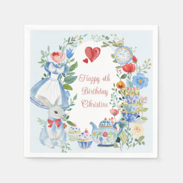 Guardanapo De Papel Alice Whimsical em Wonderland