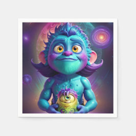 Guardanapo De Papel Alienígena de Espaço e Amigo