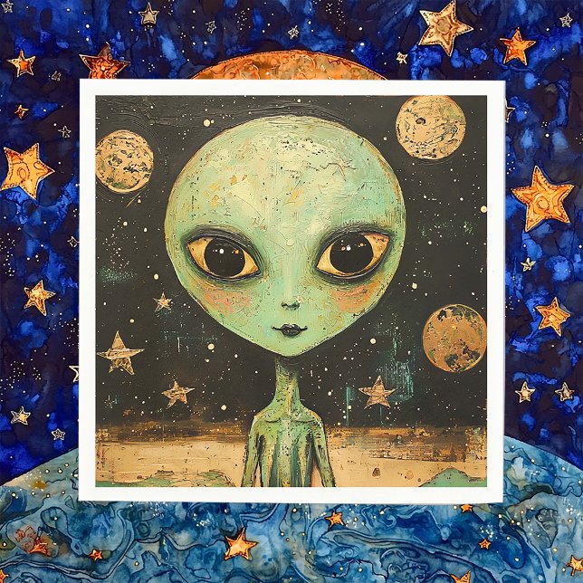 Guardanapo De Papel Alienígena de OVNI (Criador carregado)