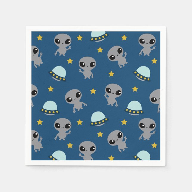 Guardanapo De Papel Aliens Napkins (Frente)