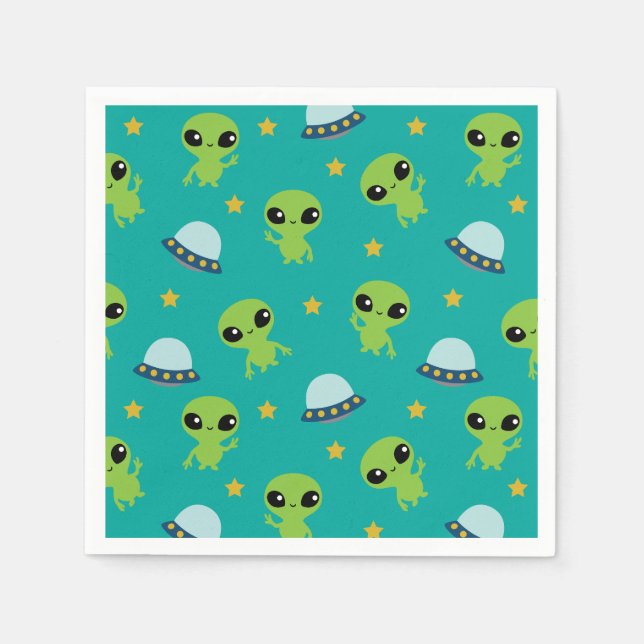 Guardanapo De Papel Aliens Napkins (Frente)