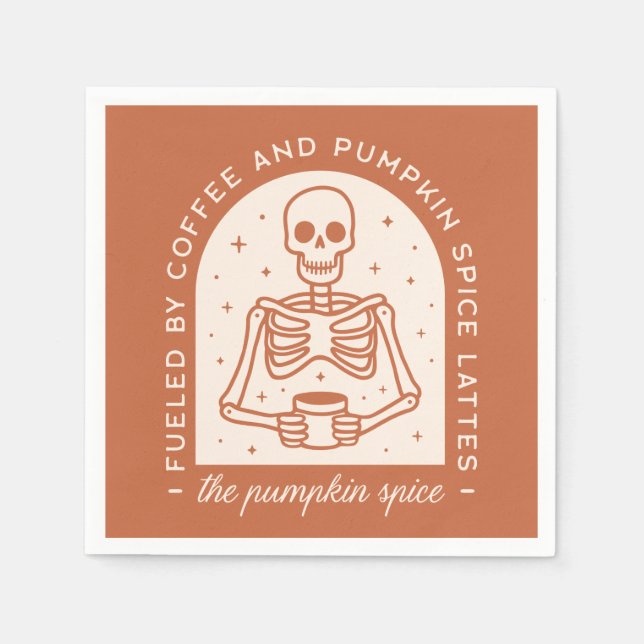 Guardanapo De Papel Alimentado por latas de café e de abóbora (Frente)